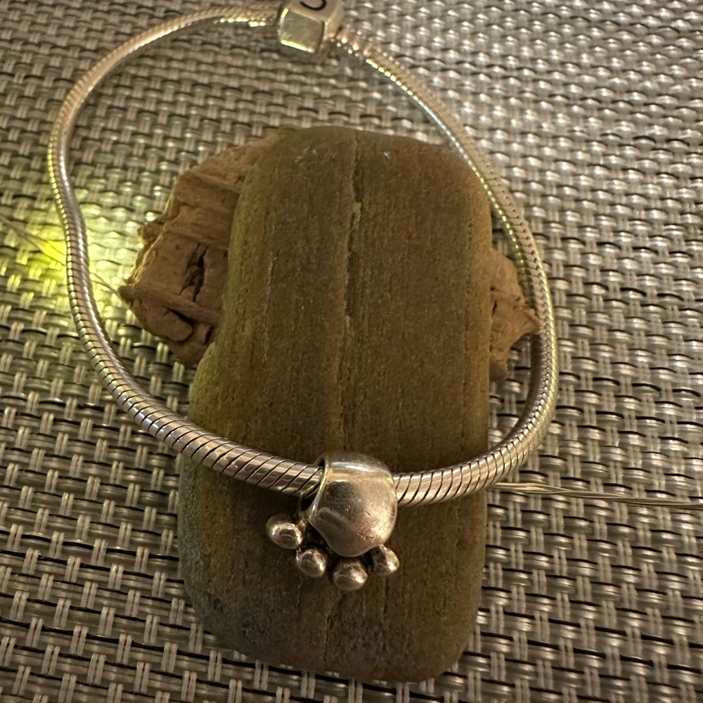 ChamiliaSterling silver bracelet with charm